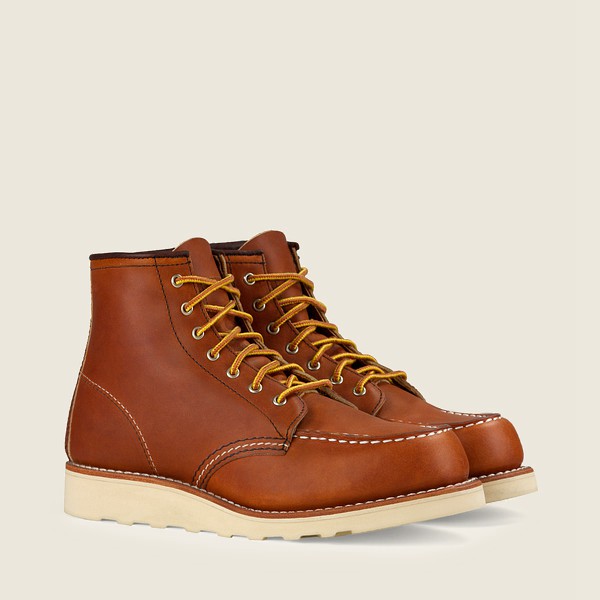 Red Wing Heritage Boots 6-Inch Classic Moc - Short Legacy Læder - Brune - Dame 8601-XTEIO